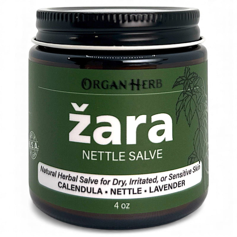 OrganHerb OrganHerb Organic Nettle Salve (Žara-Kopriva) 4 oz – Nourishing Botanical Care for Dry and Irritated Skin Organic Salves