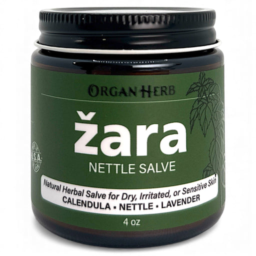 OrganHerb OrganHerb Organic Nettle Salve (Žara-Kopriva) 4 oz – Nourishing Botanical Care for Dry and Irritated Skin Organic Salves