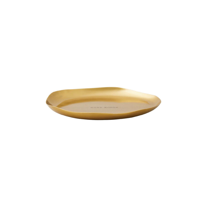Rosy Rings 6" Gold Candle Plate for Small and Medium Round Botanical Candles Candle Plate