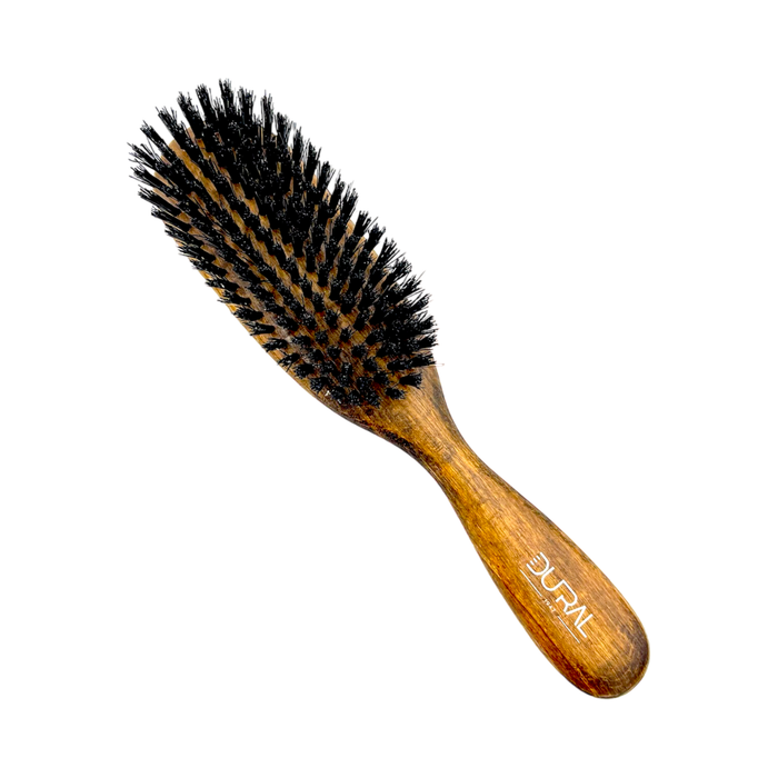 Dural Beech wood big oval hair brush with boar bristles - 8 rows