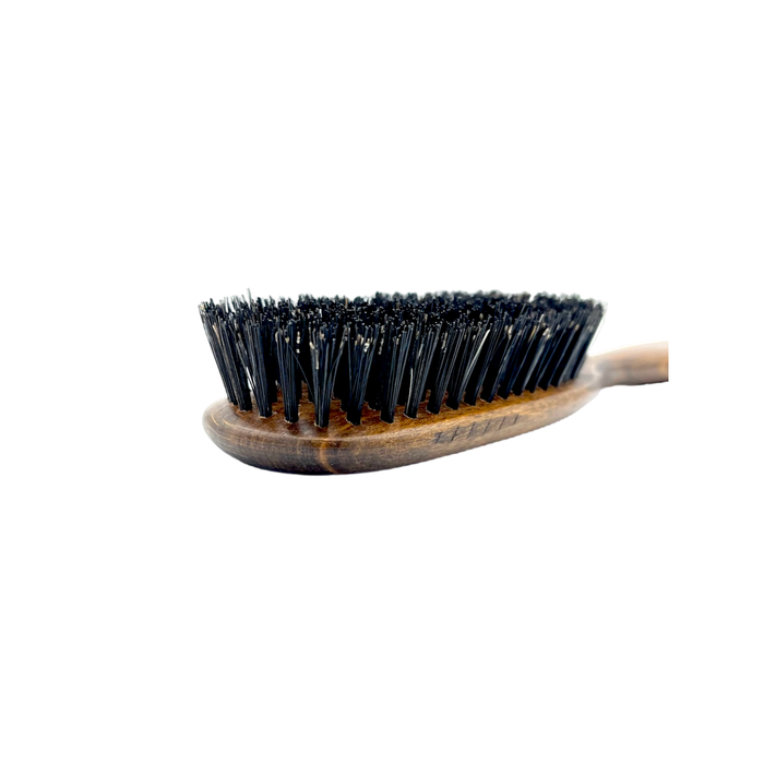 Dural Beech wood big oval hair brush with boar bristles - 8 rows