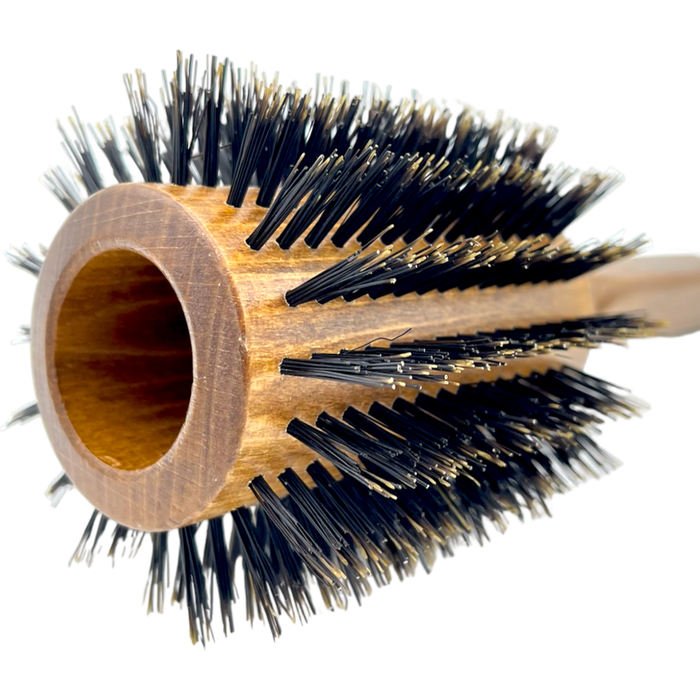 Dural Beech wood Round-Styler hair brush with boral bristles - 18 rows