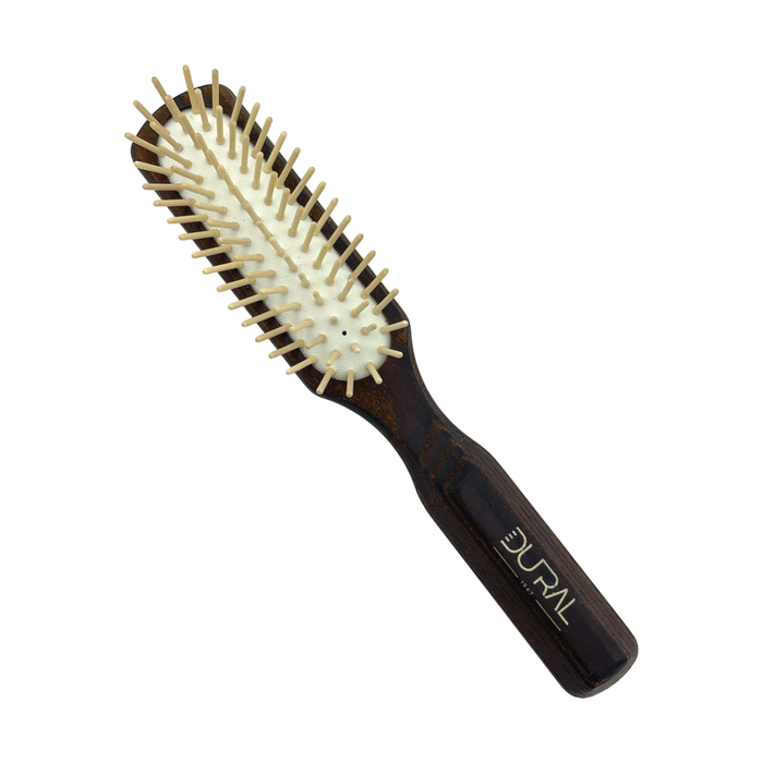 Dural Thermo-Wood rubber cushion hair brush with wooden pins - 5 rows