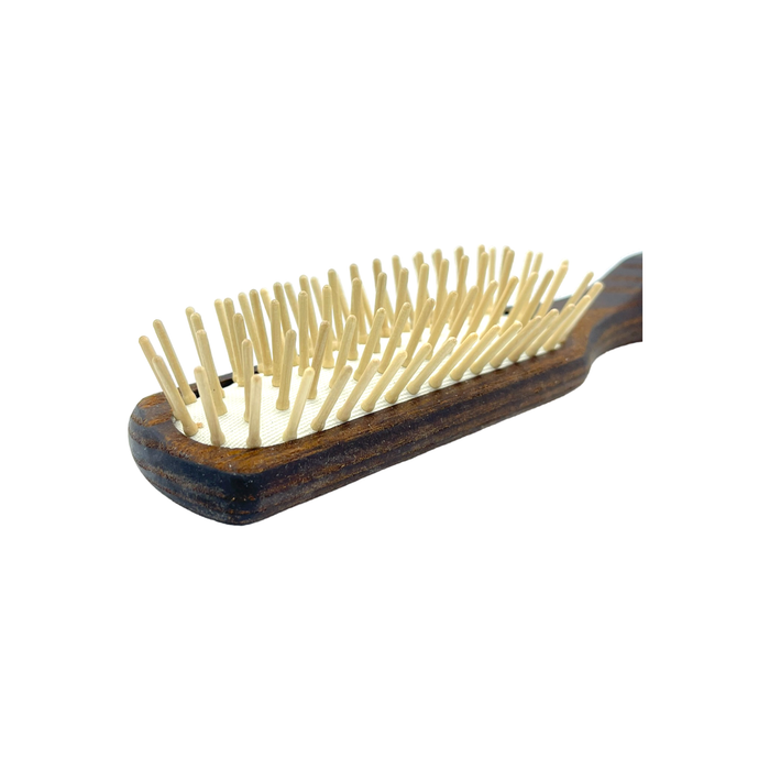 Dural Thermo-Wood rubber cushion hair brush with wooden pins - 5 rows