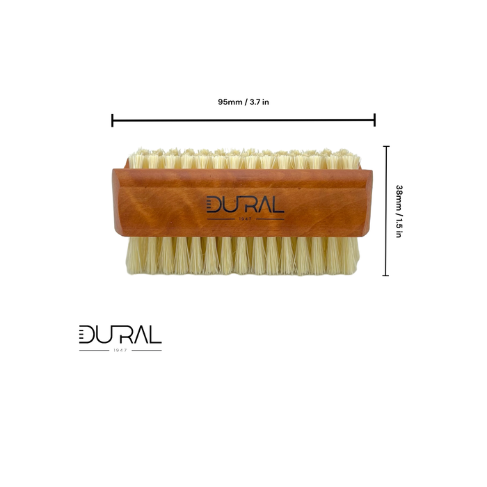 Dural Plywood hand & nail brush with pure Tampico fiber - 4/6 rows