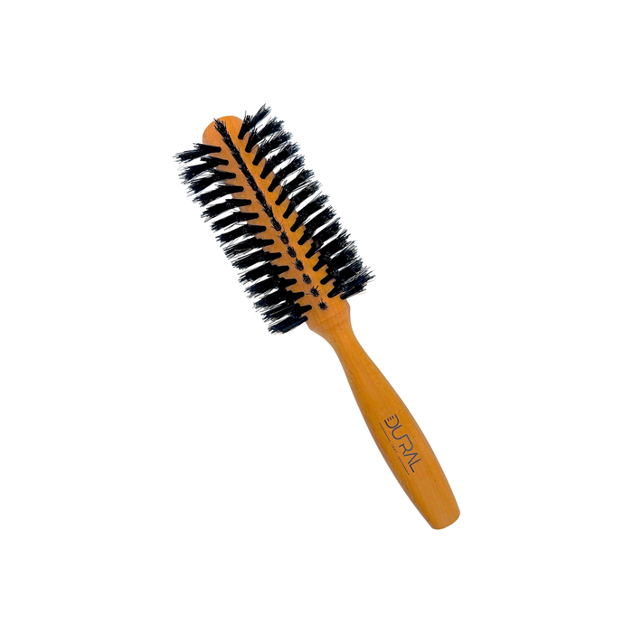 Dural Pear wood half round hair brush with boar bristles - 7 rows