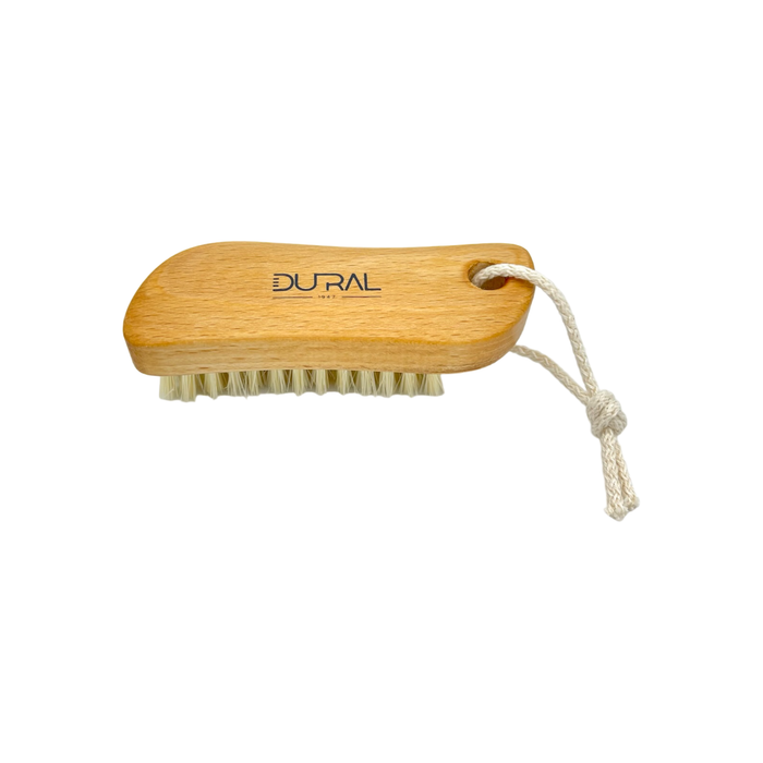 Dural Beech wood ergonomic hand brush with pure natural bristles and cotton cord