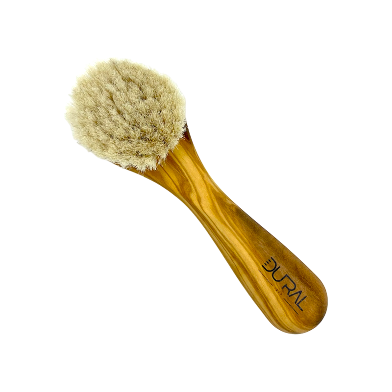 Dural Dural Olive wood face & skin brush with natural goats hair Skin Brush