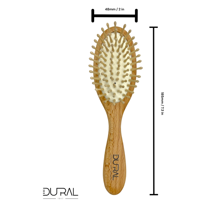 Dural Dural Beech wood rubber cushion hair brush with wooden pins Hair Brush