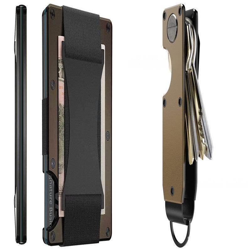 SmartPursue™ Carbon Fiber Wallet - RFID Blocking Metal Card Holder Card Wallet