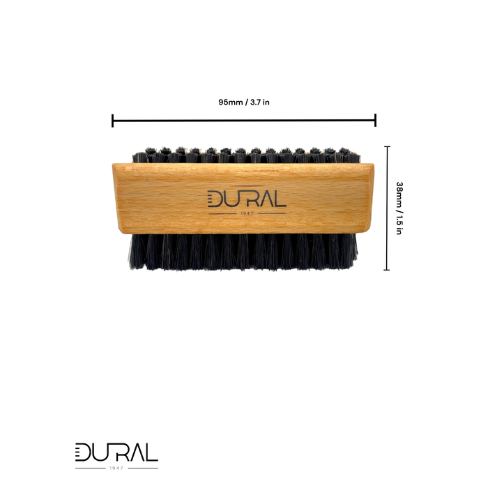 Dural Beech wood hand & nail brush with black natural bristles - 4/6 rows