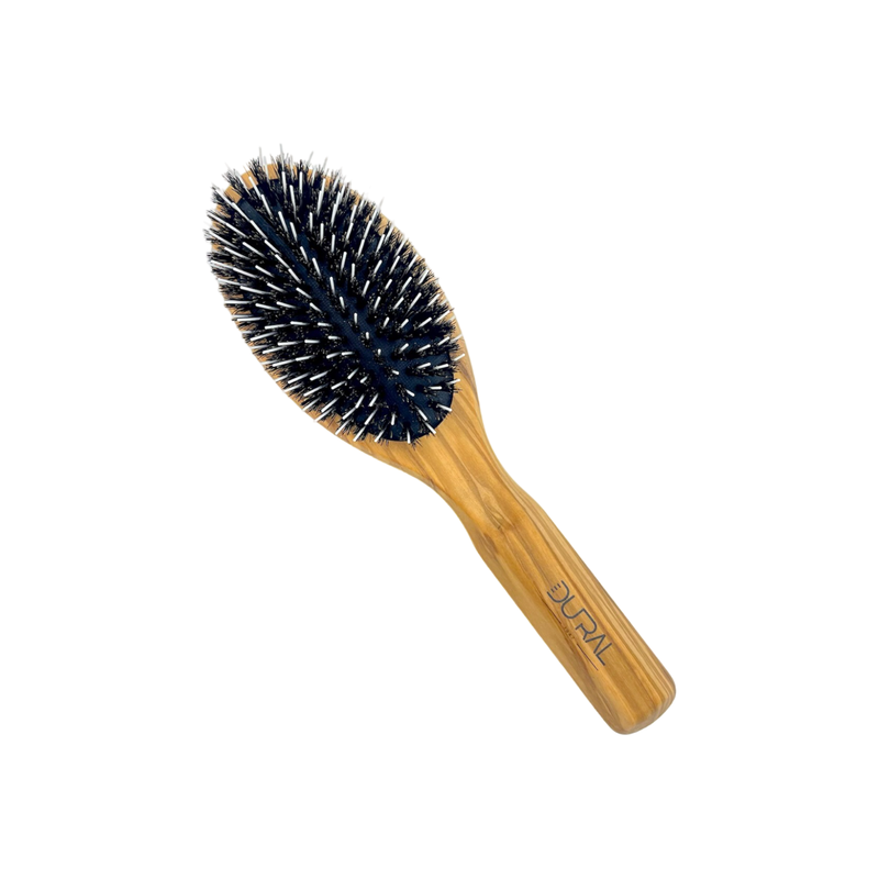 Dural Dural Olive wood rubber cushion hair brush with boar bristles and nylon Hair Brush