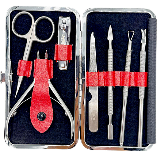 Dural Manicure Pedicure Kit Red SE-202 3oz