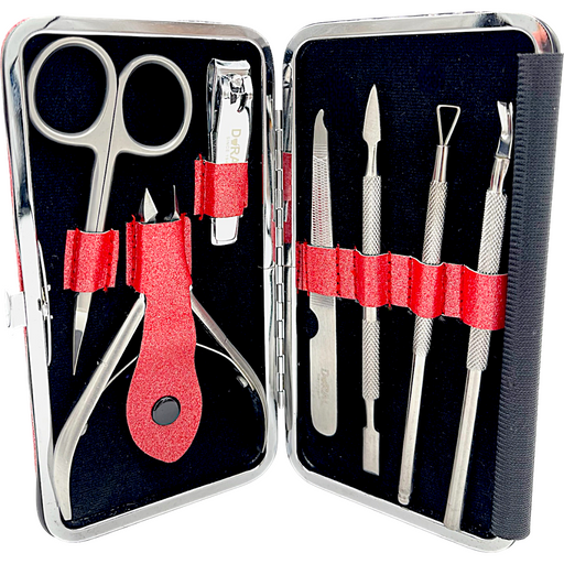 Dural Manicure Pedicure Kit Red SE-202 3oz