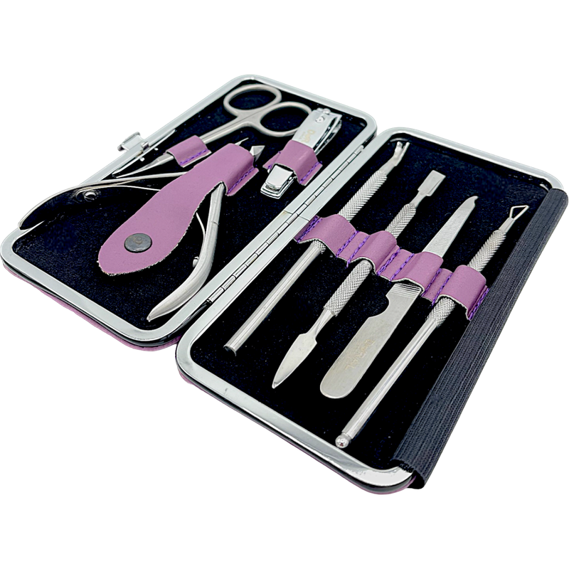 Dural Dural Manicure Pedicure Kit Purple SE-202 3oz Manicure Pedicure Kit Gray