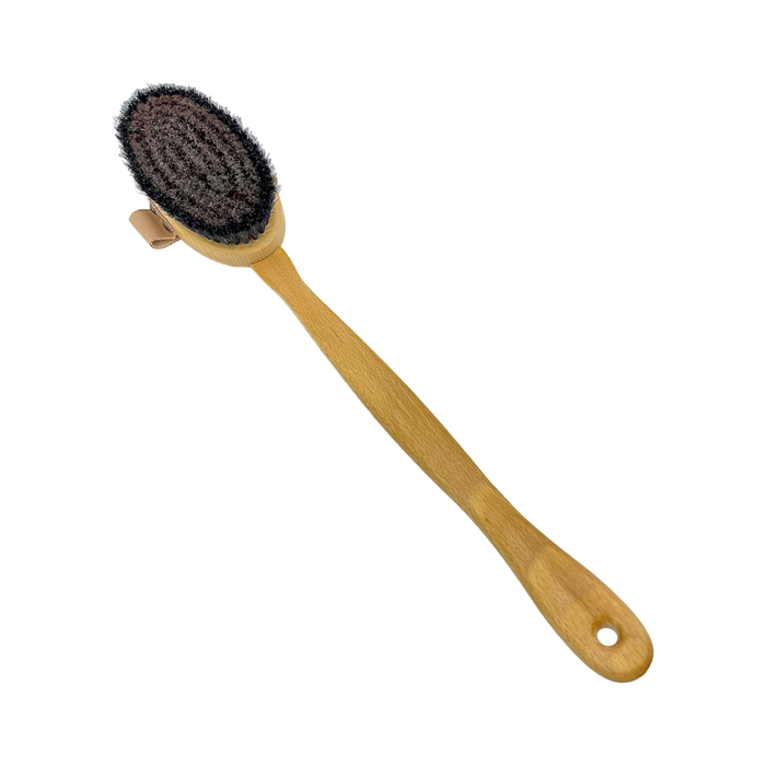 Dural Beech wood ionic body brush - bronze wire & horse hair