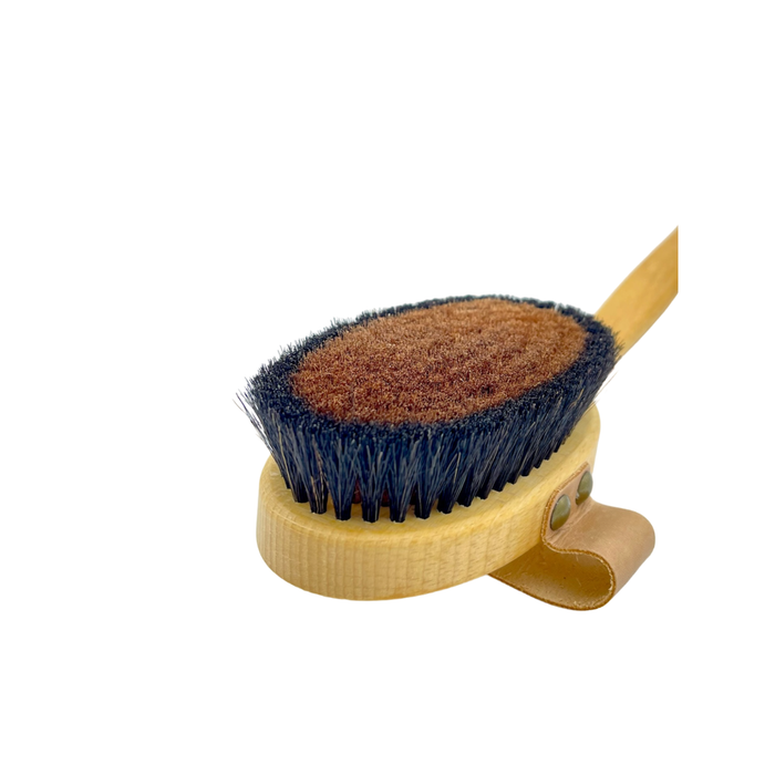 Dural Beech wood ionic body brush - bronze wire & horse hair