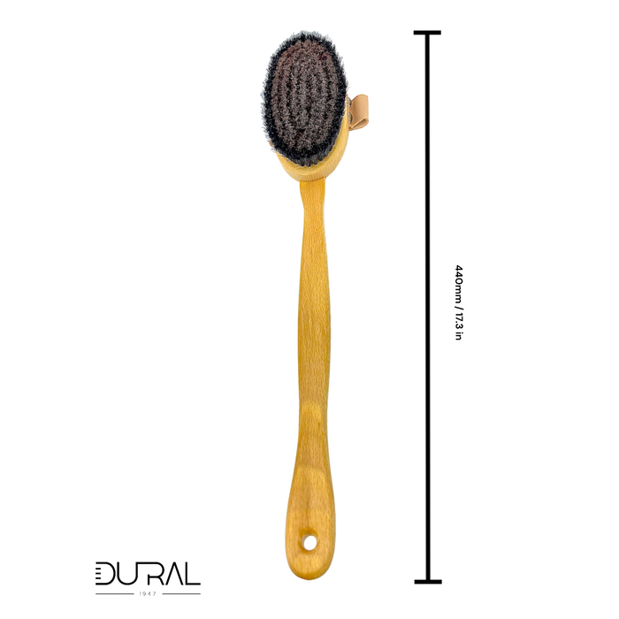 Dural Beech wood ionic body brush - bronze wire & horse hair