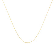 Bids.com Solid 10K Yellow Gold 0.5mm Slim and Dainty Unisex 18" Rope Chain Necklace Necklaces