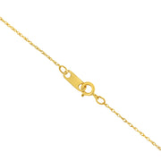 Bids.com Solid 10K Yellow Gold 0.5mm Slim and Dainty Unisex 18" Rope Chain Necklace Necklaces