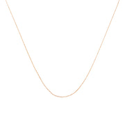 Bids.com Solid 10K Yellow Gold 0.5mm Slim and Dainty Unisex 18" Rope Chain Necklace Necklaces