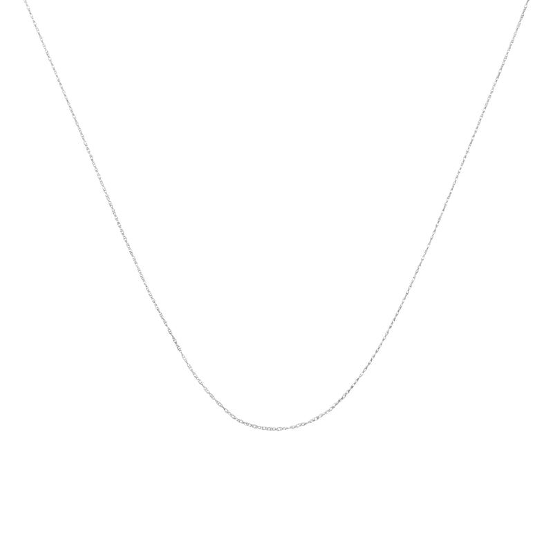 Bids.com Solid 10K Yellow Gold 0.5mm Slim and Dainty Unisex 18" Rope Chain Necklace Necklaces