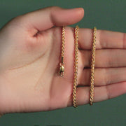 Bids.com 14k Yellow Gold 2.8mm Light Weight Wheat Chain Necklaces