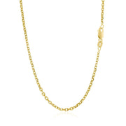 Bids.com 18k Yellow Gold Diamond Cut Cable Link Chain (1.90 mm) Necklaces