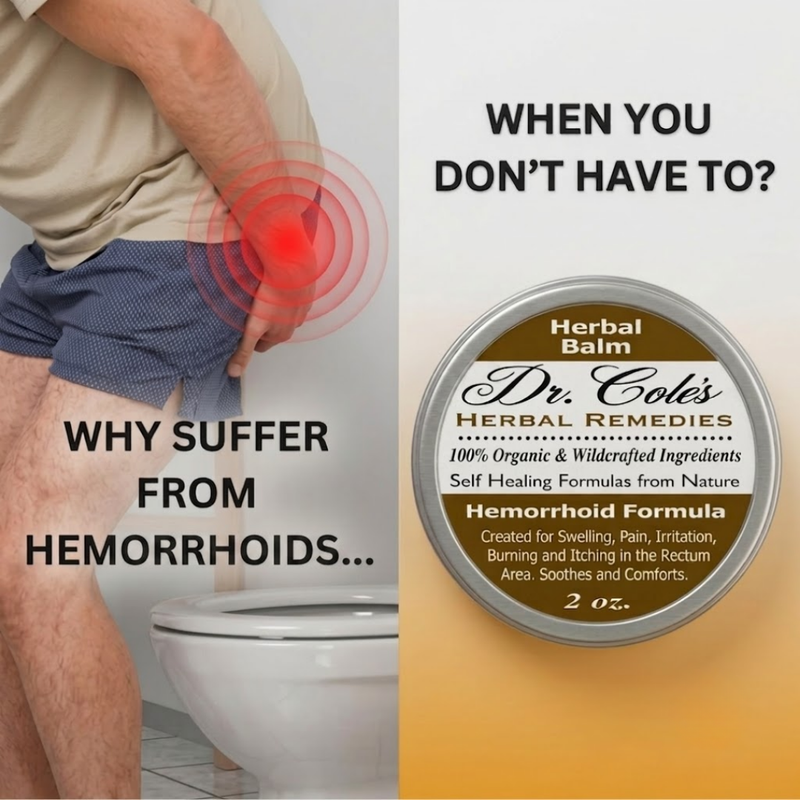 COLEHERBALS LLC 01 - Dr. Cole's Organic Hemorrhoid Balm Herbal Lavender