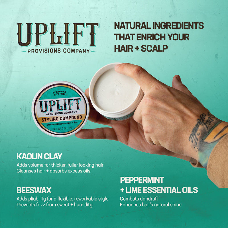 Uplift Provisions Company Styling Compound 3 oz Clay Pomade
