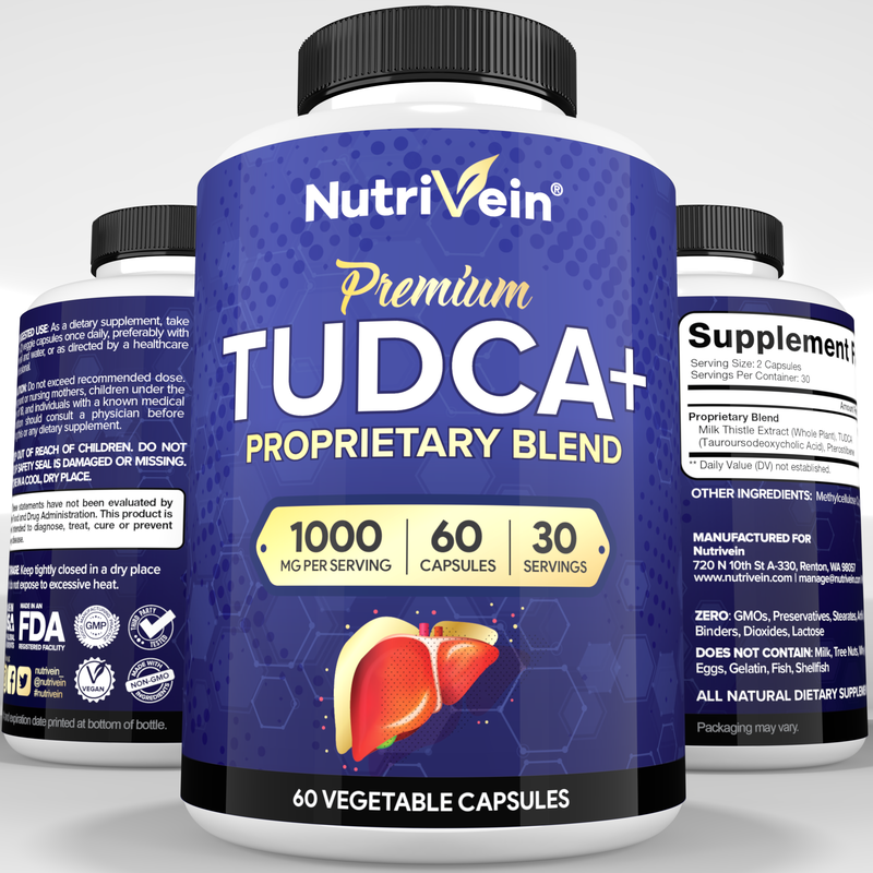 Nutrivein TUDCA Liver Support Supplement - 60 Capsules