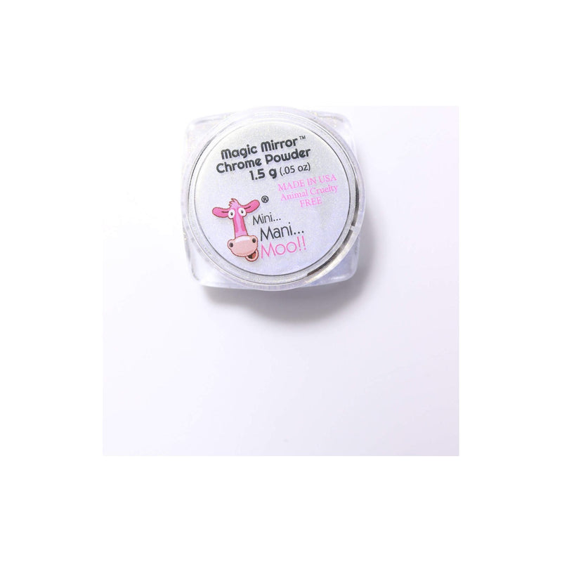 minimanimoo Magic Mirror Chrome Powder White Nail Polish