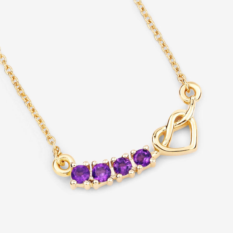 Bids.com 0.24 Carat Genuine Amethyst .925 Sterling Silver Necklace Necklaces