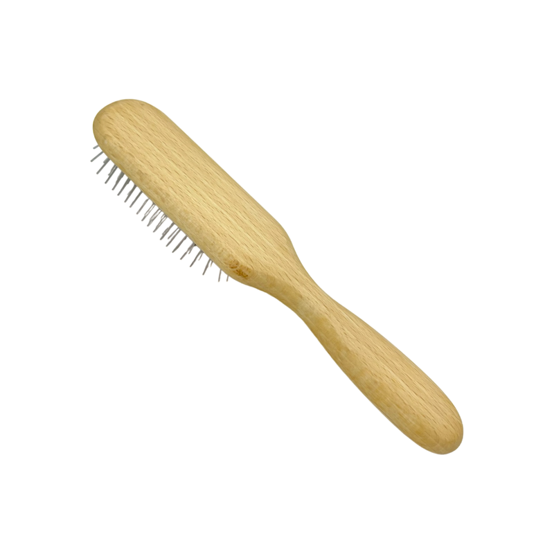 Dural Dural Beech wood rubber cushion hair brush with steel pins without ball tips Hair Brush