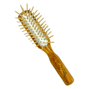 Dural Dural Olive wood rubber cushion hair brush with long wooden pins Hair Brush