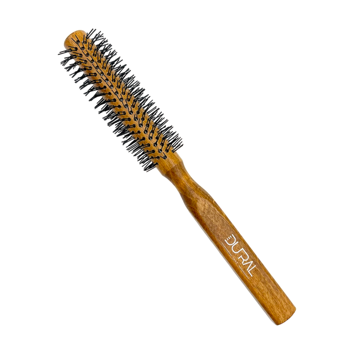 Dural Beech wood round-styler hair brush with nylon pins - 14 rows