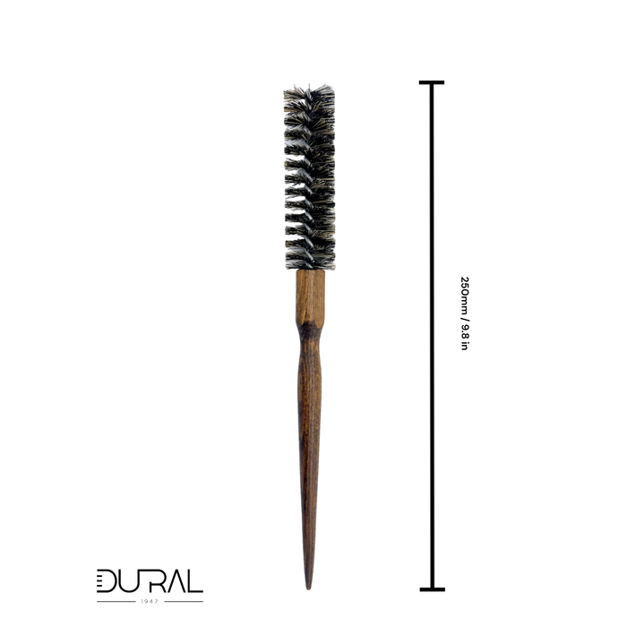 Dural Walnut curling hair brush with boar bristles