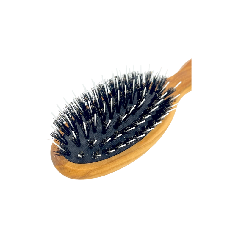 Dural Dural Olive wood rubber cushion hair brush with boar bristles and nylon Hair Brush