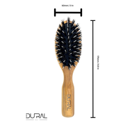 Dural Dural Olive wood rubber cushion hair brush with boar bristles and nylon Hair Brush