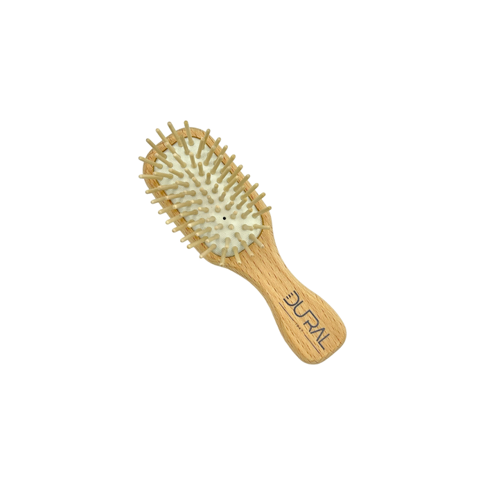 Dural Beech wood rubber cushion mini hair brush with wooden pins