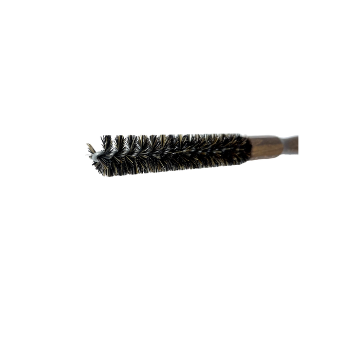 Dural Beech wood curling hair brush with natural bristles - brown