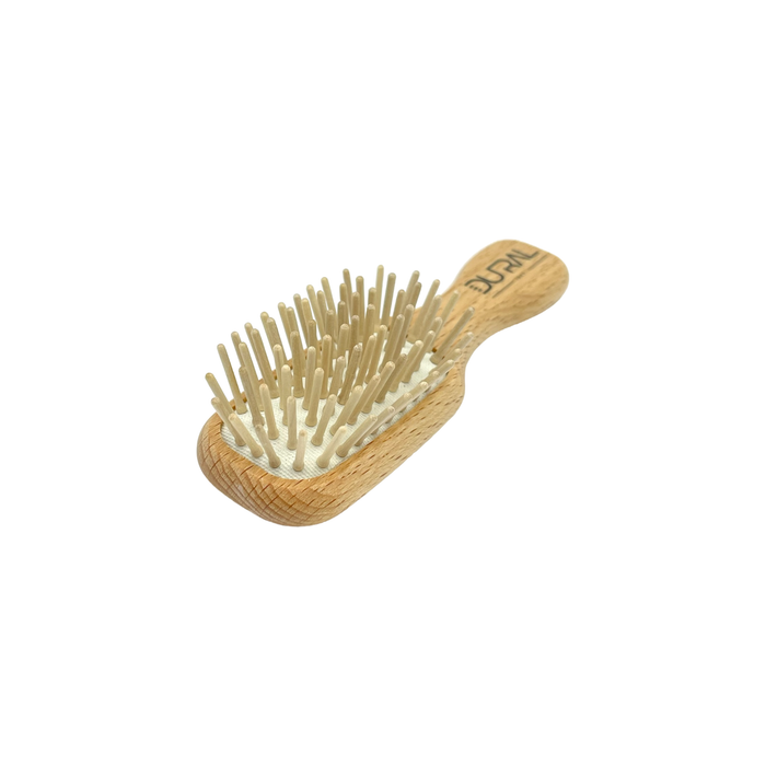 Dural Beech wood rubber cushion mini hair brush with wooden pins