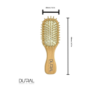 Dural Dural Beech wood rubber cushion mini hair brush with wooden pins Hair Brush