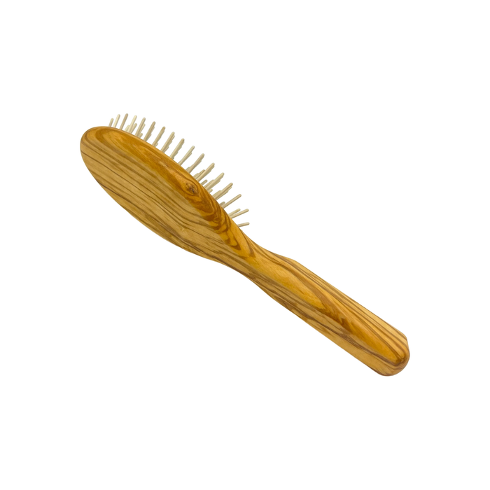 Dural Olive wood rubber cushion hair brush with wooden pins