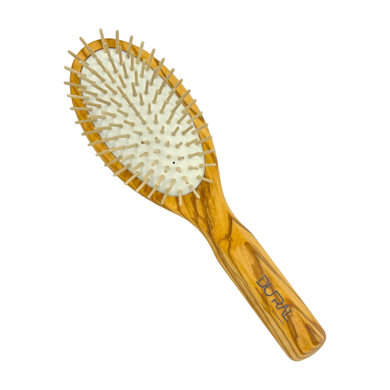 Dural Dural Olive wood rubber cushion hair brush with wooden pins Hair Brush