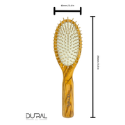 Dural Dural Olive wood rubber cushion hair brush with wooden pins Hair Brush