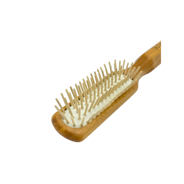 Dural Olive wood rubber cushion hair brush with wooden pins