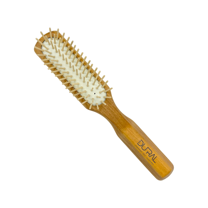 Dural Olive wood rubber cushion hair brush with wooden pins