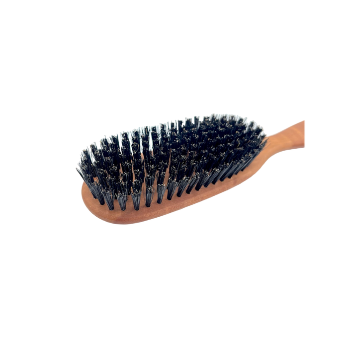 Dural Pear wood oval hair brush with boar bristles - 8 rows