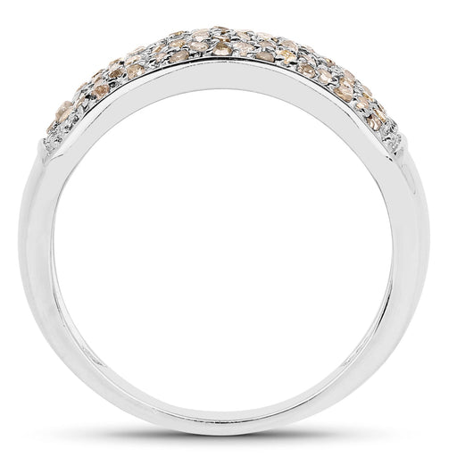 Bids.com 0.42 Carat Genuine White Diamond .925 Sterling Silver Ring Rings